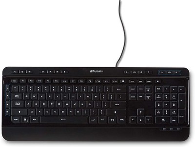 Verbatim VER99789 Illuminated Soft Touch Wired Keyboard