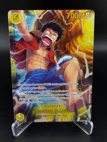 Monkey D Luffy OP15-119 Secret Rare Adventure on Kami's Island One Piece NM
