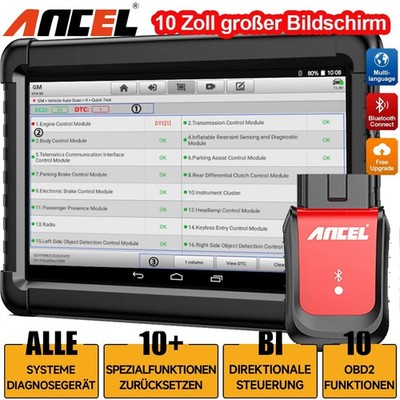 2026 KFZ OBD2 Scanner Auto Profi Tablet Tester Werkstatt Alle Steuergeräte X6