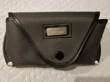 Versace Eyeglass Sunglasses Soft Nylon Case Zipper Grey Chevron Print Vintage
