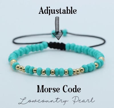 F**K Trump Morse Code Bracelet | Beaded | Adjustable Fitting