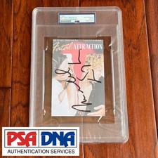 MICHAEL DOUGLAS Autograph FATAL ATTRACTION Souvenir Movie Print Signed * PSA