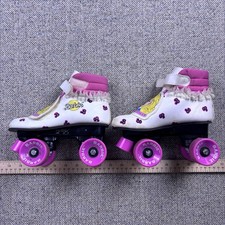 Vintage 1988 Barbie Sweet Skates Roller Skates Mattel Brookfield Youth Sz 8-11
