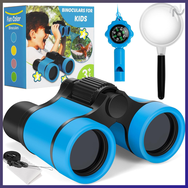Fernglas Kinder Spielzeug Mit Lupe & Kompass Outdoor 3-8 Jahre Jungen MäDchen-image