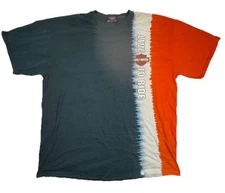 Vintage Harley Davidson Men’s Tie Dye T-Shirt Live To Ride XL 90s Poconos Schoch