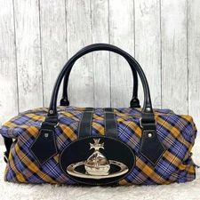 Vivienne Westwood Boston Bag Tartan check Big orb outlet F/S JP