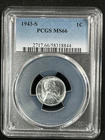 1943-S  1C  Lincoln Wheat One Cent  PCGS MS66  58318844