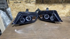 2010-2014 Ford Mustang Black Smoke Led Halo Projector Headlights Lamps Used 2010-2014 Ford Mustang Black Smoke Led Halo Projector Headlights Lamps Used