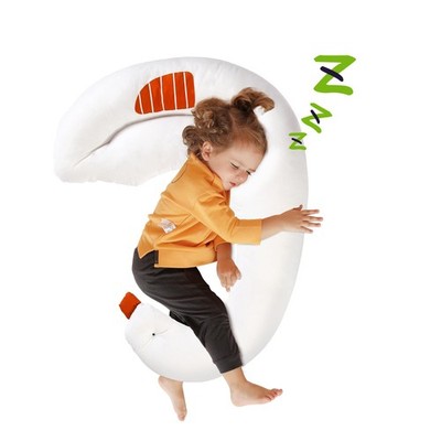Curve Long Body Pillow,36X27inches Swans Shape Soft Hug Sleep Pillow,Hand Was...