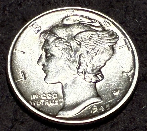 1945-P Mercury Dime Nice BU Uncirculated