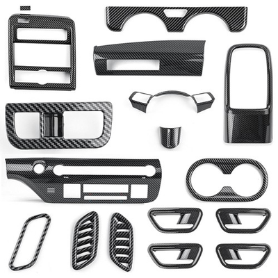 #ad Carbon Fiber Tuning ABS Panel Cover Trims For Hyundai Kona 2024 2025 Accessories $31.99