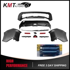 For 2021-2023 Nissan Rogue New Rear Bumper Cover Kit W/ Molding Trim & Reflector