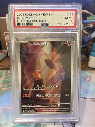 PSA 10 Charmander IR 168/165 Pokemon 151 Scarlet & Violet 2023 ENGLISH GEM MINT