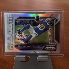 2022 Panini Prizm Football Cooper Kupp All Out Insert Silver Prizm Rams 🔥🔥