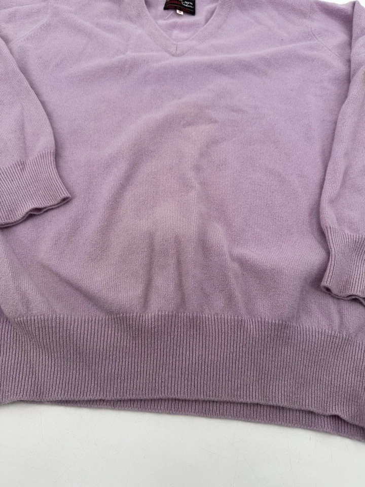 Suéter vintage Eerduosi 100 % cachemir para mujer talla 44 lila Foto 3 de 4