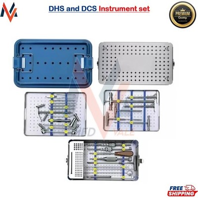 Orthopedic DHS and DCS Instrument set with Graphic Case Box surgical
