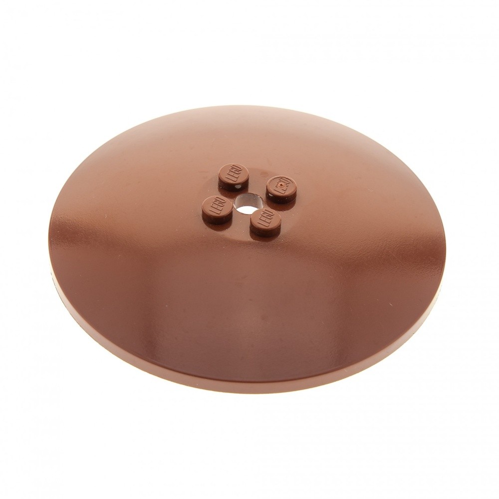 1x Lego Satellite Radar Dish 8x8 Red Brown Screen Star Wars 4659004 35154 3961