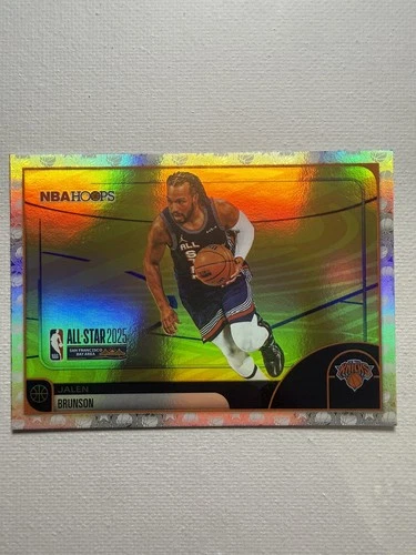 2026 Topps NBA Hoops Jalen Brunson All-Star 2025 Chrome Silver Prism Knicks #278