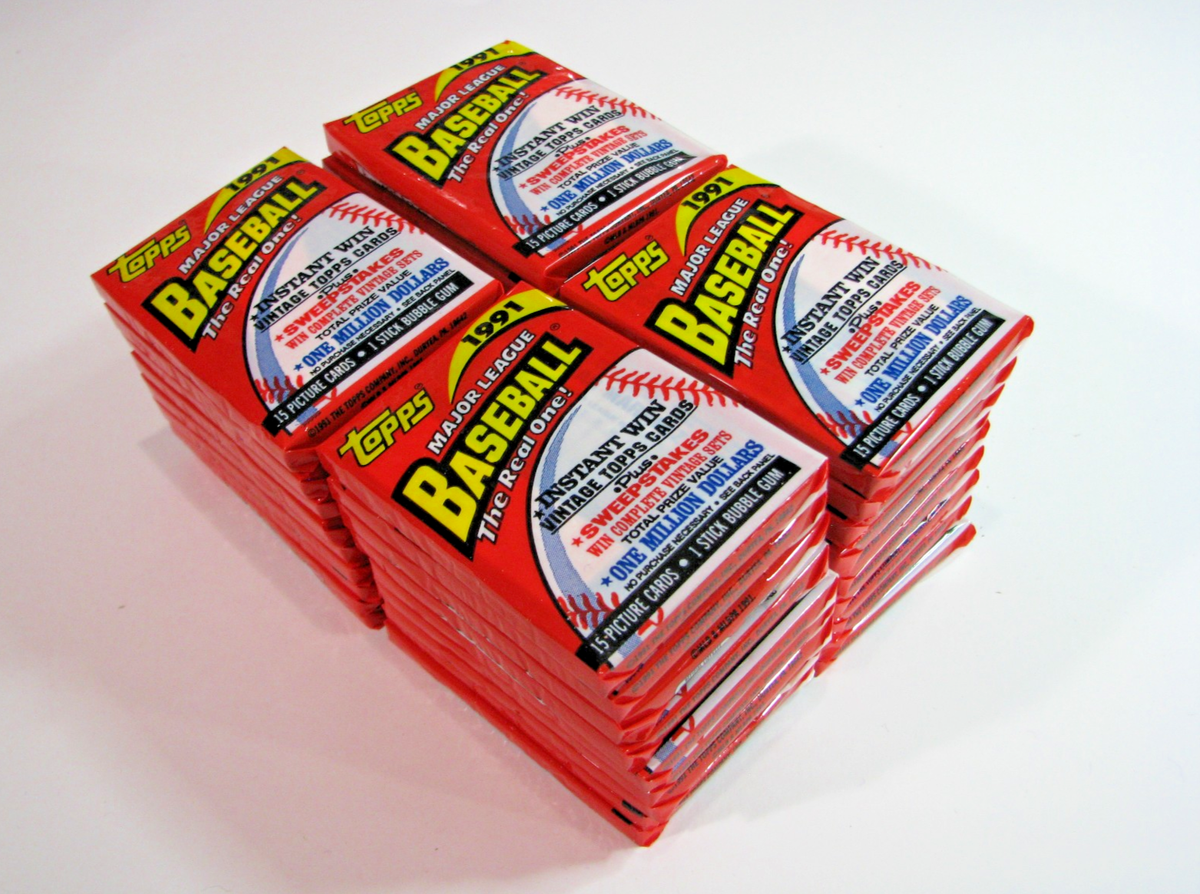 Vintage 1991 Topps 40 years of Baseball cards Full Box of 36
