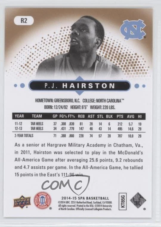 2014-15 SP Authentic Rookie Extended Series PJ Hairston #R2 RC - Image 2 of 2