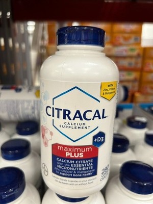 Citracal Maximum Plus Calcium Citrate +D3 630mg Coated Caplets - 180 Count