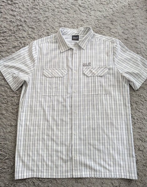 Men Jack Wolfskin Shirt White XL