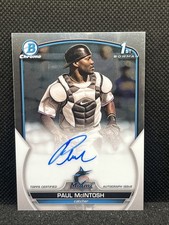 2023 Bowman Chrome Prospect Paul McIntosh 1st Auto Refractor Miami Marlins