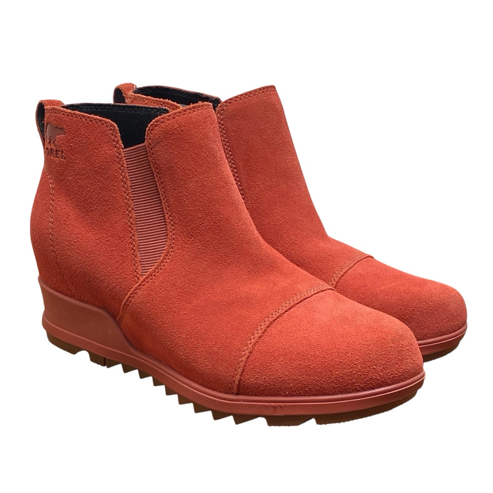 Sorel Evie Pull-On Bootie Women's Size 9.5 Waterproof Suede Warp Red | eBay