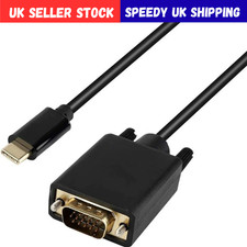 1m HDMI-Compatible to VGA Cable Lead USB 3.1 Male to 15-pin VGA Male - 1 Metre