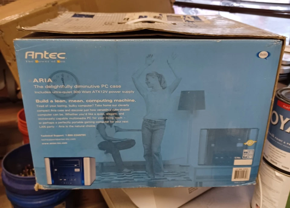 Antec ARIA PC Case LS-968 Vintage Compact Computer Frame 300W 4 Drive Bay #102N - Image 4 of 4