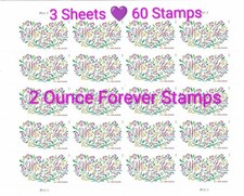 60 FOREVER Stamps Two Ounce "YES I DO" USPS Wedding Invitations 3 Sheets