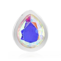 Cavill Silber AnhäNger Tropfenform 3,74Ct Mondlicht Quarz Blau 925