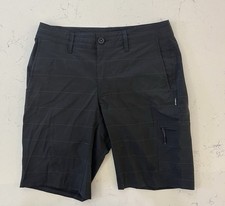 O Neil Hybrid Standard Fit Seam Black Shorts Size 30