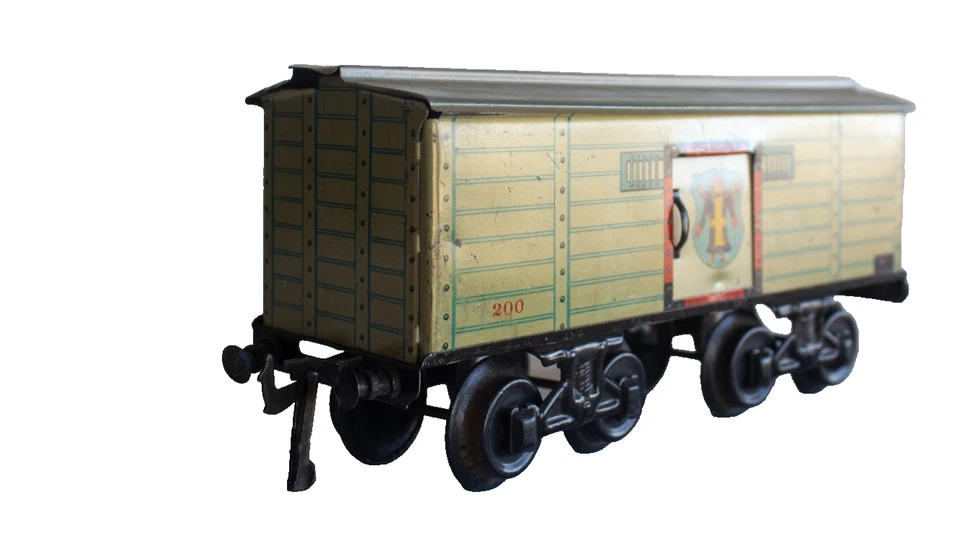 1910-1915 Bing 1-gauge 8-wheeled Beer Reefer wagon w/ Sliding doors - Image 4 of 4