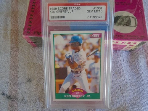 1989 Ken Griffey Jr. rookie #100T Score Traded PSA 10 Seattle Mariners