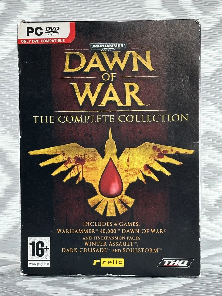 Warhammer 40k Dawn of War Complete Collection PC CDROM 4 Game discs Manuals NEW - Image 3 of 4