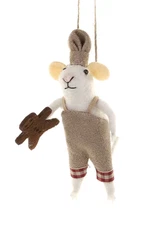 Cody Foster Holiday Baker Mouse Felt Critter Gift Ornament Christmas Cookie