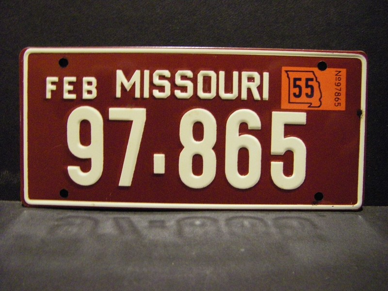 Vintage Bicycle License Plate