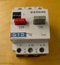 Siemens 3VE1010-2E motor controller starter overload protection
