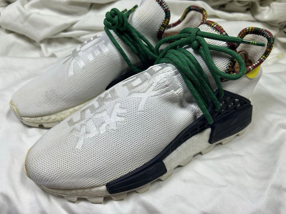 Adidas PW Pharrell Solar Hu NMD Boost Inspiration Pack White EE7583 Men 7 - Image 2 of 4