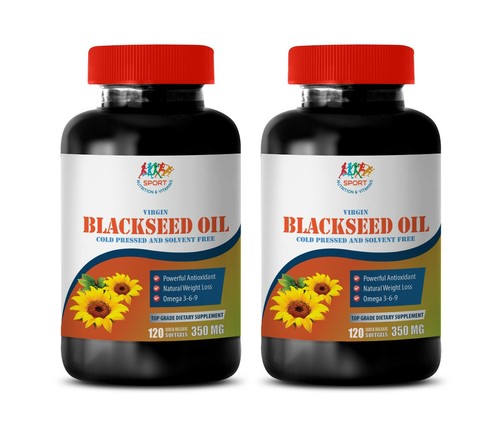 pillole anti-infiammazione - OLIO DI SEMI NERI - killer del colesterolo 2 BOTTIGLIE