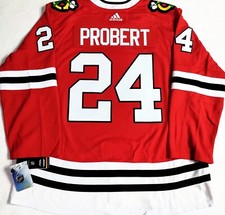 PRO-50-52-54 * BOB PROBERT CHICAGO BLACKHAWKS ADIDAS AUTHENTIC NHL HOCKEY JERSEY