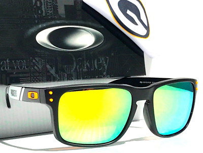 NFL Oakley Holbrook Green Bay PACKERS POLARIZED Galaxy Gold Sunglass 9102-R3