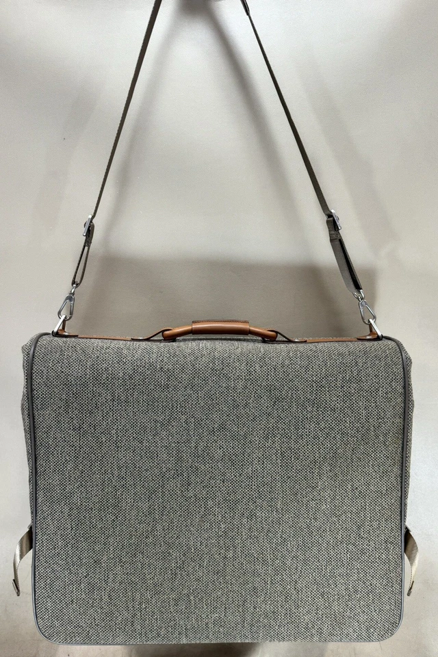 Hartmann Tweed Garment Bag Suiter Suit Bag Natural Tweed $550 - Image 2 of 4