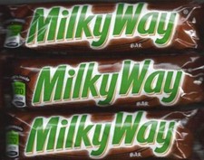 MILKY WAY MILK CHOCOLATE SINGLE SIZE CANDY BARS 1.80 oz - PACK OF 12BARS