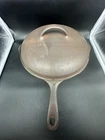 Unmarked Wagner Chicken Fryer Cast Iron deep pan & Basting Lid  VTG skillet