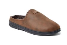 NWOB - DF by Dearfoams Mountain Clog Slippers w Memory Foam - Brown - Mens S 7-8