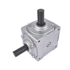 Bevel Gearbox 90°Right Angle Gear Bevel Gearbox Speed Reducer 1:1 Shaft CW/CW
