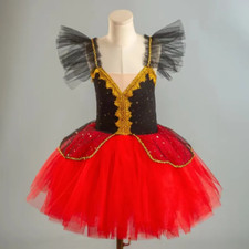 Professional Children Ballet Tutu Dress Sequins Dress Performance Party Dress