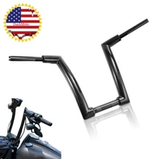 Motorcycle 16" Rise 2" Ape Hanger Handlebar Black For Harley Softail Sportster